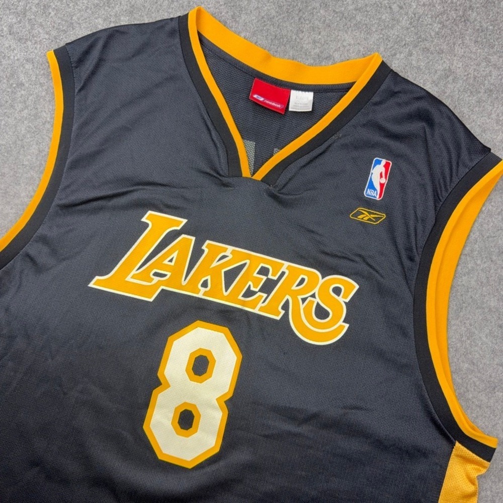 VTG‎ Los Angeles Lakers Jersey Mens XL Black Kobe Bryant NBA Basketball Reebok